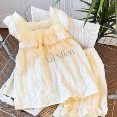 Bộ Ngủ 2 Dây Viền Ren