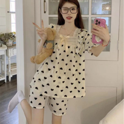 Bộ Pyjama Babydoll Đũi Xốp